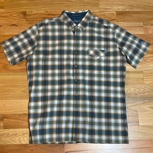 Men’s Kuhl Plaid Short Sleeve Button-Down Shirt - XL